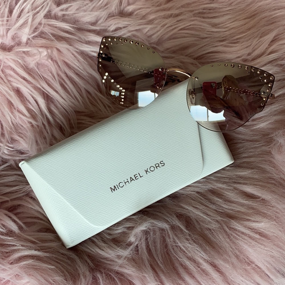 Michael Kors Gold Studded Sunglasses